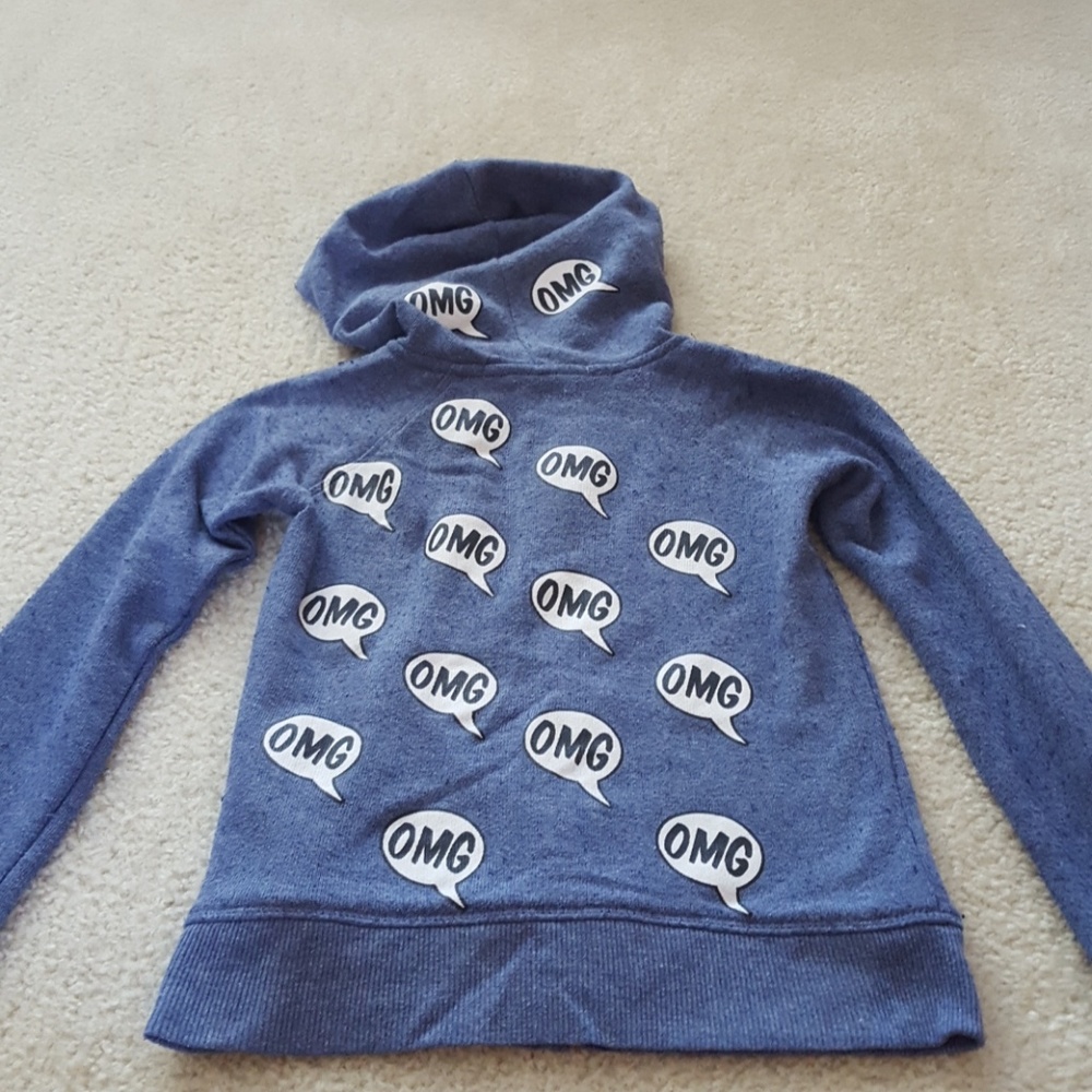 "OMG" Vintage Havana Big Girls Hoodie